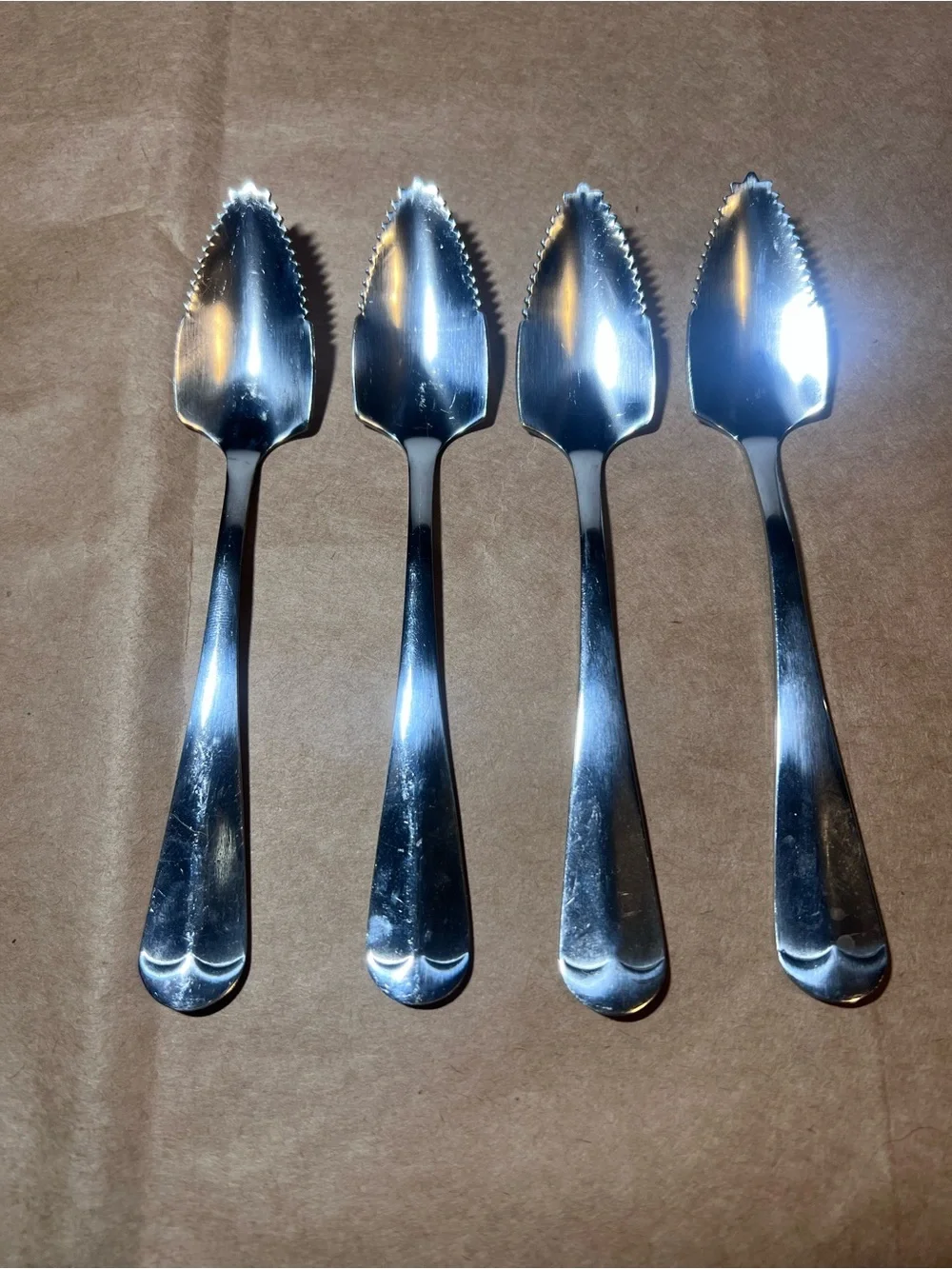 Vintage Grapefruit Spoons - Set of 4